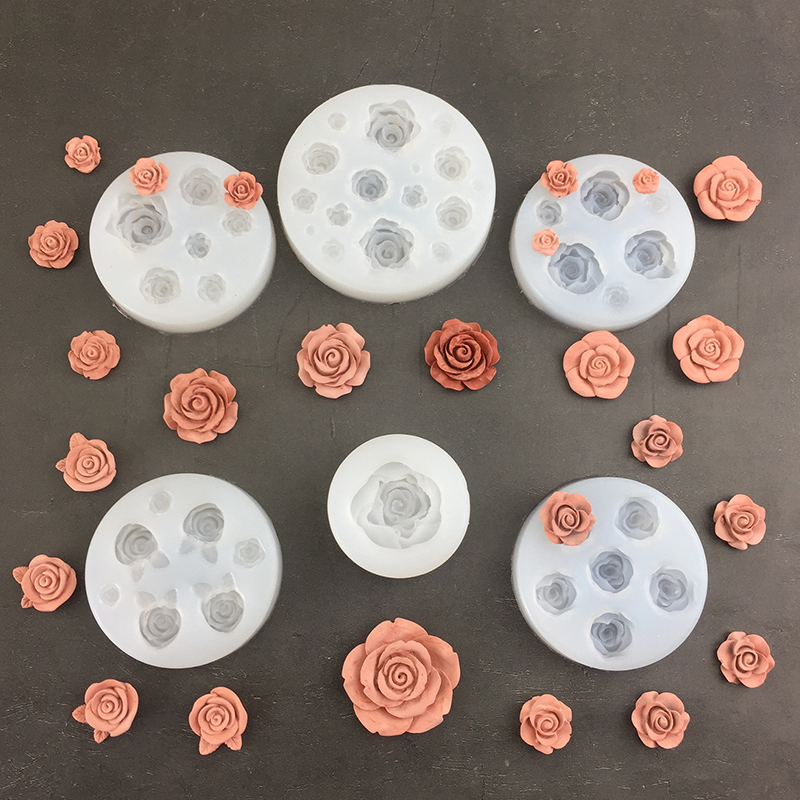 Soap Making Guide - Силиконовые 3D формы в форме розы,