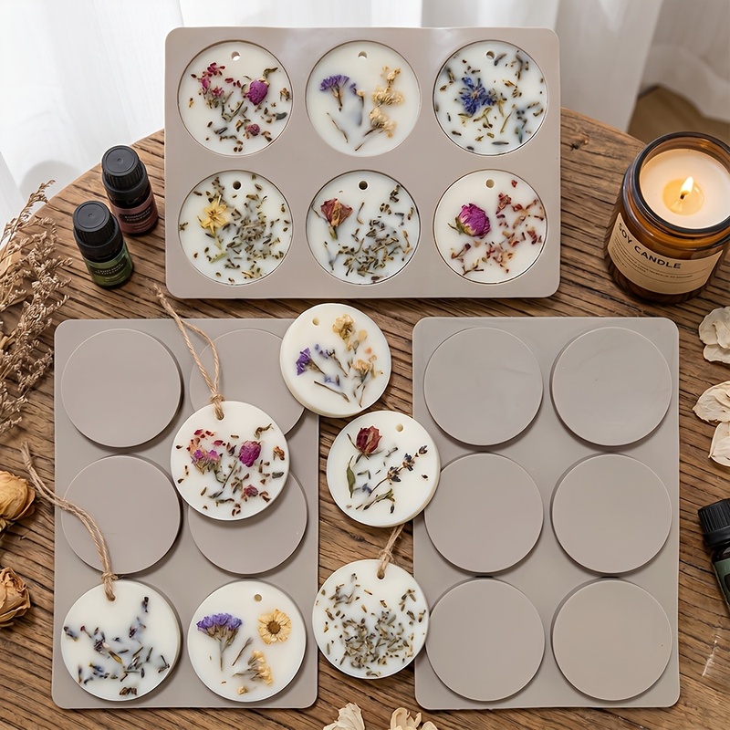 Soap Making Vendors - 6-ячейковая круглая силиконовая форма для изготовления