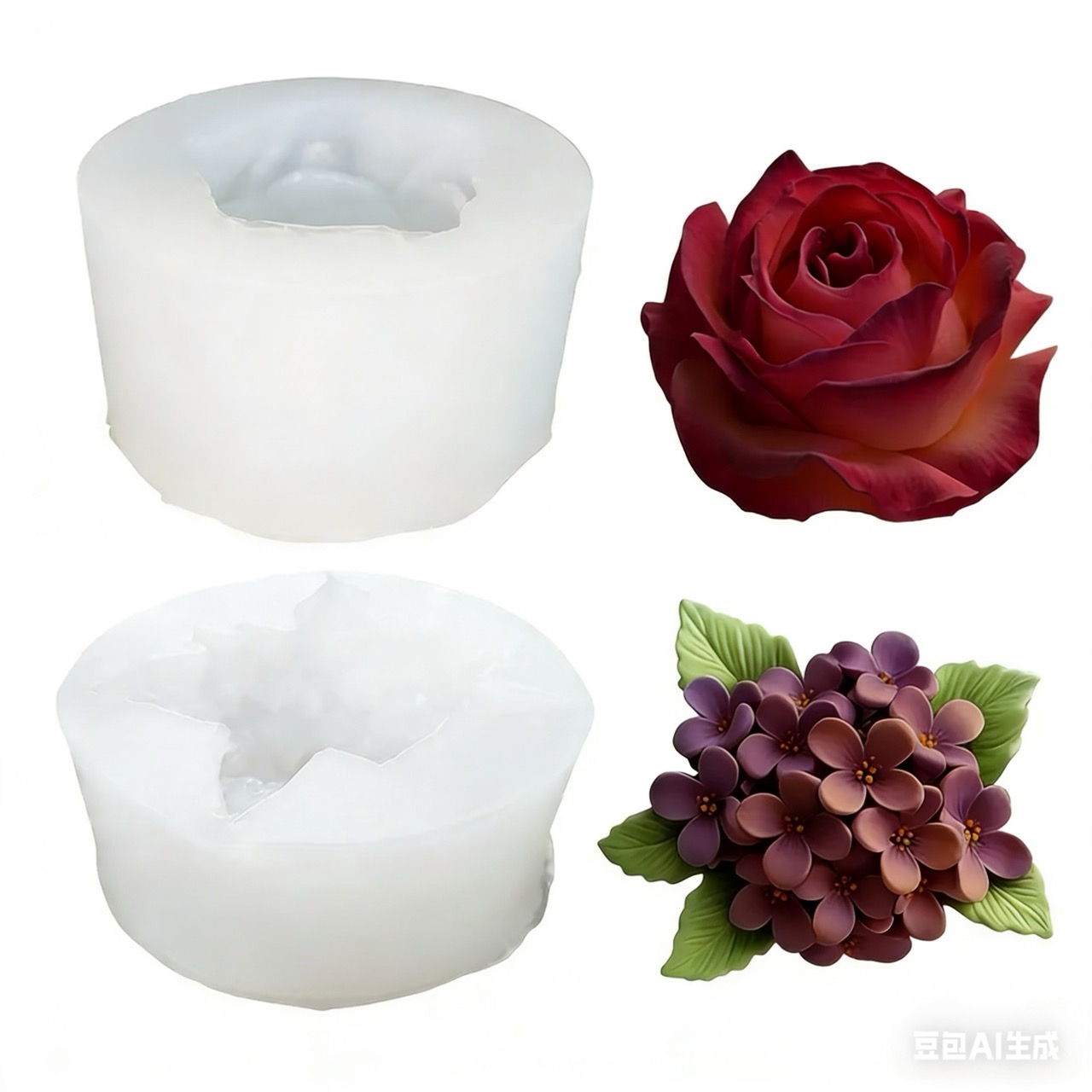 Soap Making Art - 2 шт. 3D силиконовые формы с